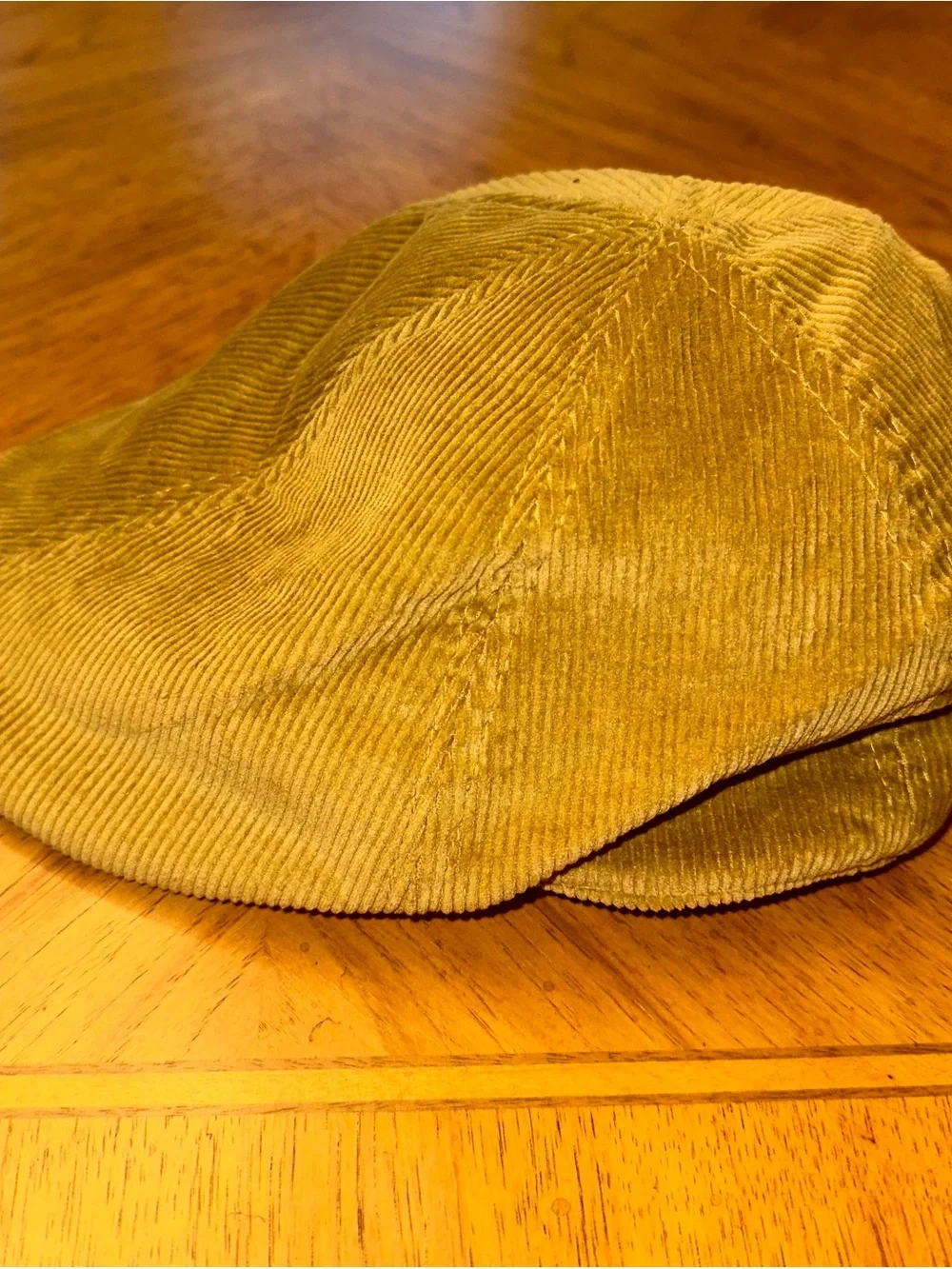 Stetson Corduroy Hat Size Medium Driving Newsboy Cabbie Tan Flat Cap